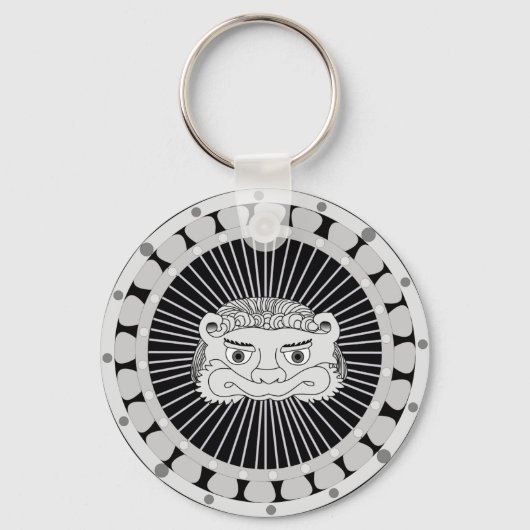 Porte-clés Porte - clé de lion argenté (Recto)