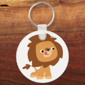 Porte-clés Porte - clé de Lion de caricature gourmand (Recto)