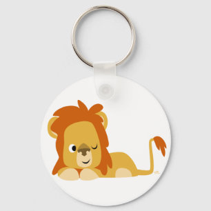 Porte-clés Porte - clé de Lion du dessin mignon Awake