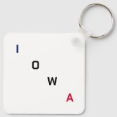 Porte-clés Porte - clé de l'Iowa (Dos)