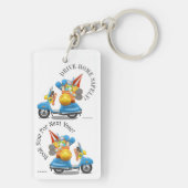 Porte-clés Porte - clé de location de vacances - Voir les deu (Dos)