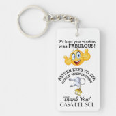 Porte-clés Porte - clé de location de vacances - Voir les deu (Devant)