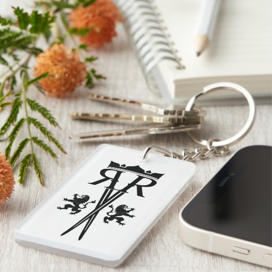 Porte-clés Porte - clé de logo de rr (Devant droit)