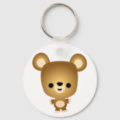 Porte-clés Porte - clé de l'ours caricature (Recto)