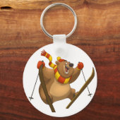 Porte-clés Porte - clé de l'ours de ski (Recto)