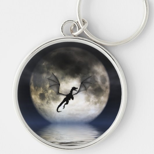 Porte-clés Porte - clé de lune de dragon (Devant)