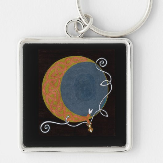 Porte-clés Porte - clé de lune de récolte (Devant)