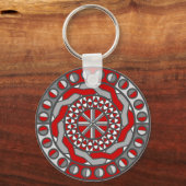 Porte-clés Porte - clé de machines rouges (Recto)