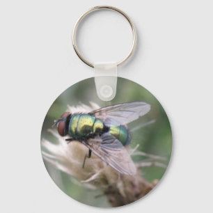 Porte-clés Porte - clé de macro de volée de bouteille verte