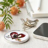 Porte-clés Porte - clé de maman de berger allemand (Côté)