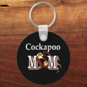 Porte-clés porte - clé de maman de cockapoo (Recto)