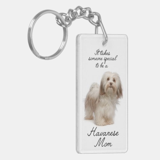 Porte-clés Porte - clé de maman de Havanese (Devant gauche)