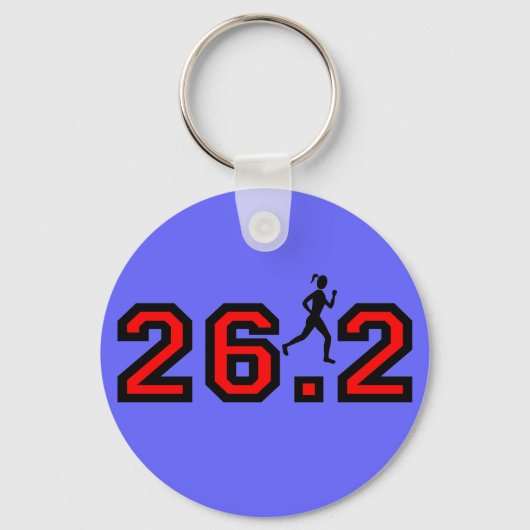 Porte-clés Porte - clé de marathon féminin (Recto)