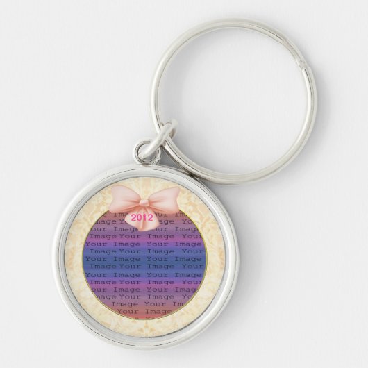 Porte-clés Porte - clé de Mariage de Bow rose (Devant)