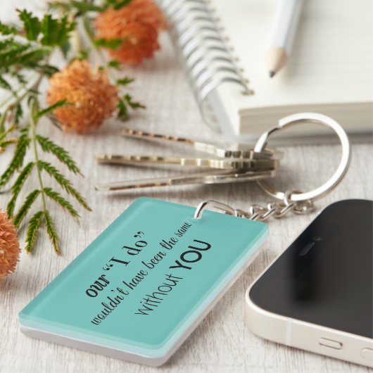 Porte-clés Porte - clé de mariage préféré (Devant droit)