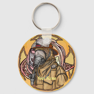 Porte-clés Porte - clé de masque de pompier