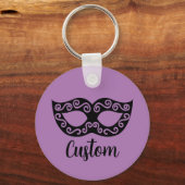 Porte-clés Porte - clé de masque masqué personnalisé (Recto)