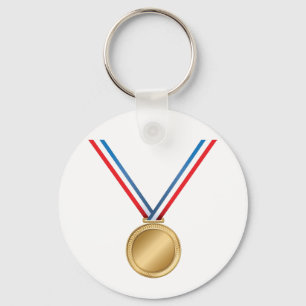Porte-clés Porte - clé de médaille d'or