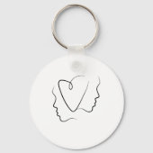 Porte-clés porte - clé de messages d'amour (Verso)