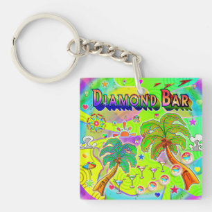 Porte-clés Porte - clé de mise au point de la barre de diaman