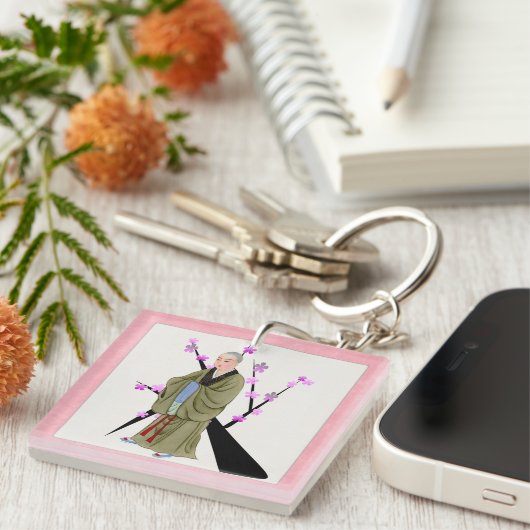 Porte-clés Porte - clé de moine bouddhiste (Devant Droit)