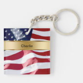 Porte-clés Porte - clé de monogramme bilatéral (Dos)