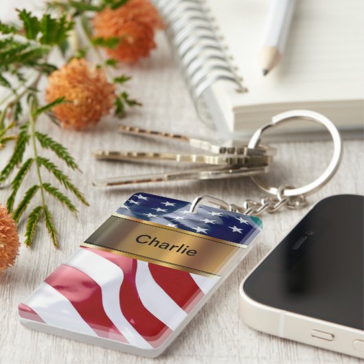 Porte-clés Porte - clé de monogramme bilatéral (Devant droit)