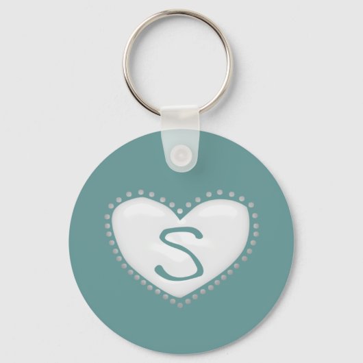 Porte-clés Porte - clé de monogramme cardiaque (Recto)