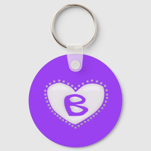 Porte-clés Porte - clé de monogramme cardiaque (Recto)