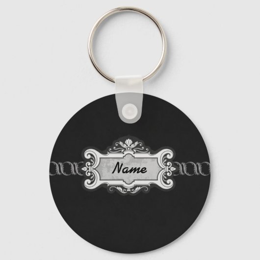 Porte-clés Porte - clé de monogramme noir (Recto)