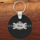 Porte-clés Porte - clé de monogramme noir (Recto)