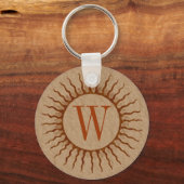 Porte-clés Porte - clé de monogramme Sunburst (Recto)