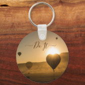 Porte-clés Porte - clé de montgolfières dans le ciel (Recto)