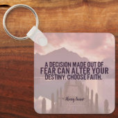 Porte-clés Porte - clé de motivation inspiré par la foi (Recto)