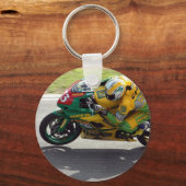 Porte-clés Porte - clé de moto de course (Recto)