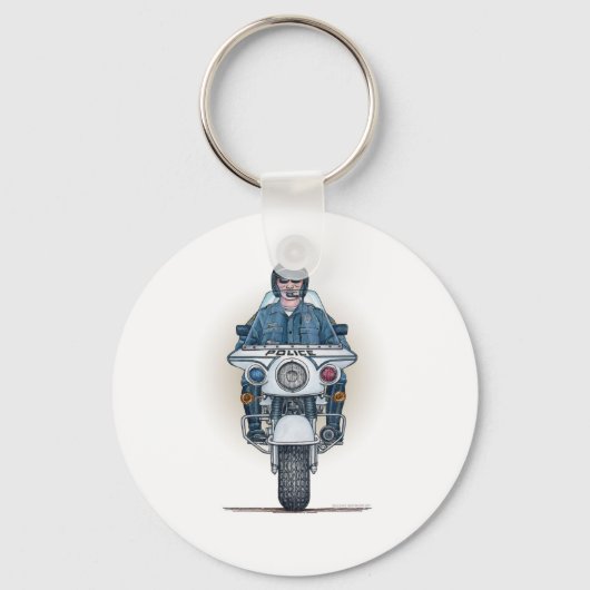 Porte-clés Porte - clé de moto de police (Recto)