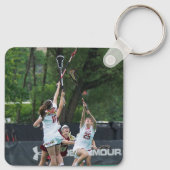 Porte-clés Porte - clé de mots de crosse pourpre (Dos)