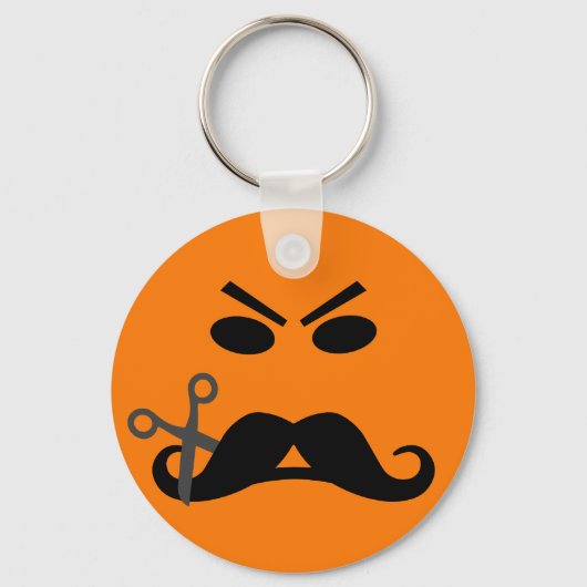 Porte-clés Porte - clé de Moustache en colère (Recto)