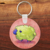 Porte-clés Porte - clé de mouton bleu (Recto)