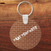 Porte-clés Porte - clé de mur de briques personnalisées (Recto)