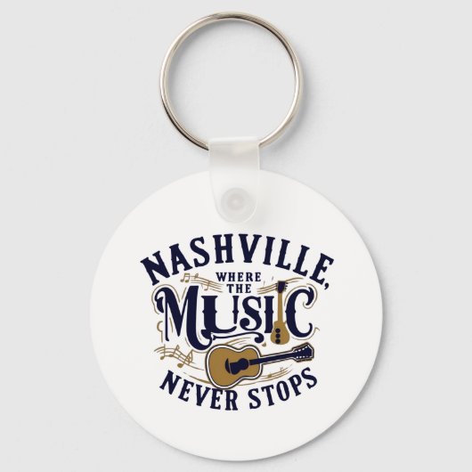 Porte-clés Porte - clé de musique Nashville (Recto)