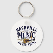 Porte-clés Porte - clé de musique Nashville (Verso)