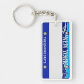 Porte-clés porte - clé de New York de plaque minéralogique (Devant)