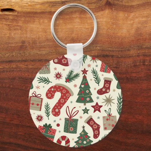 Porte-clés porte - clé de noël (Verso)