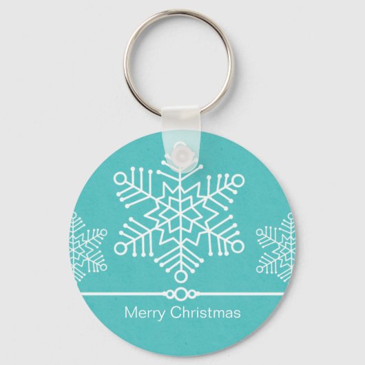 Porte-clés Porte - clé de Noël de Snowflakes (Recto)