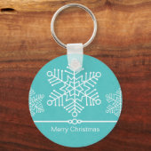 Porte-clés Porte - clé de Noël de Snowflakes (Recto)