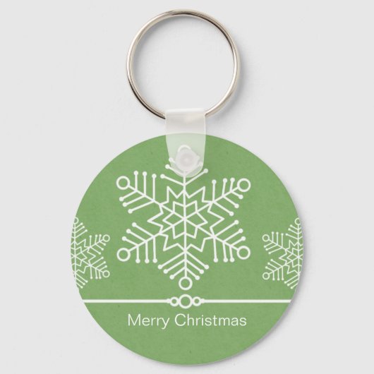 Porte-clés Porte - clé de Noël de Snowflakes (Recto)