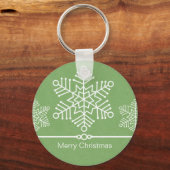 Porte-clés Porte - clé de Noël de Snowflakes (Recto)
