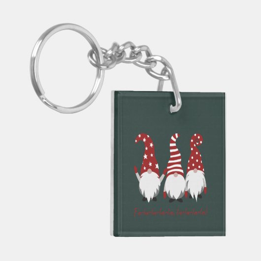 Porte-clés Porte - clé de Noël - double face (Devant gauche)