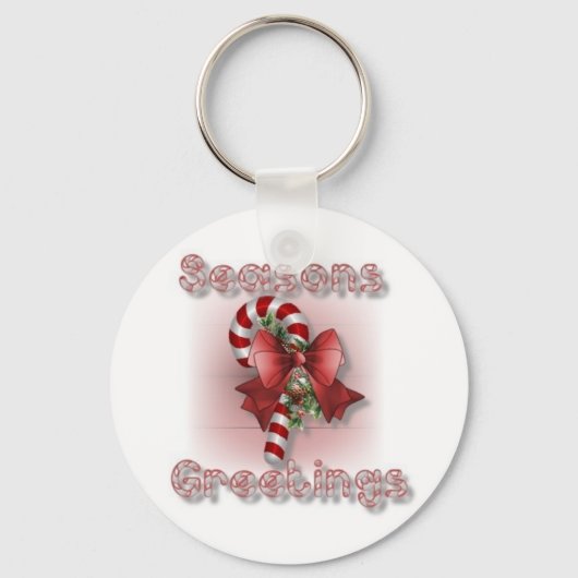 Porte-clés porte - clé de Noël "Joyeuses Fêtes" (Recto)